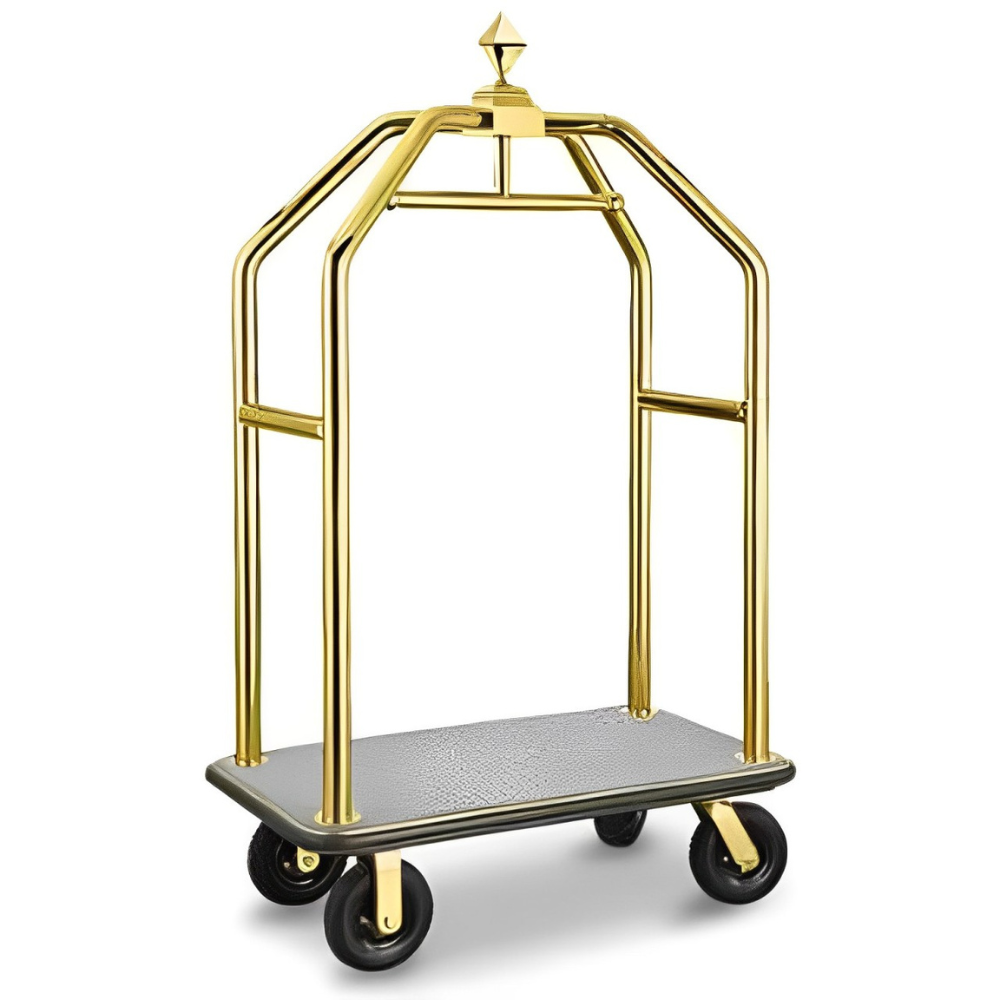 Luxury Stainless Steel Bellman Cart