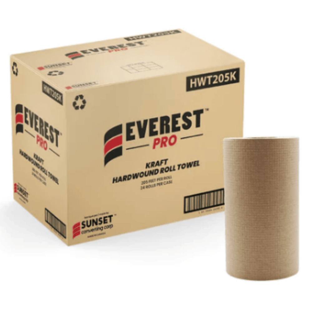 Everest Pro Paper Towel Rolls  - 1Ply (24 rolls/case) Kraft at HYC Design