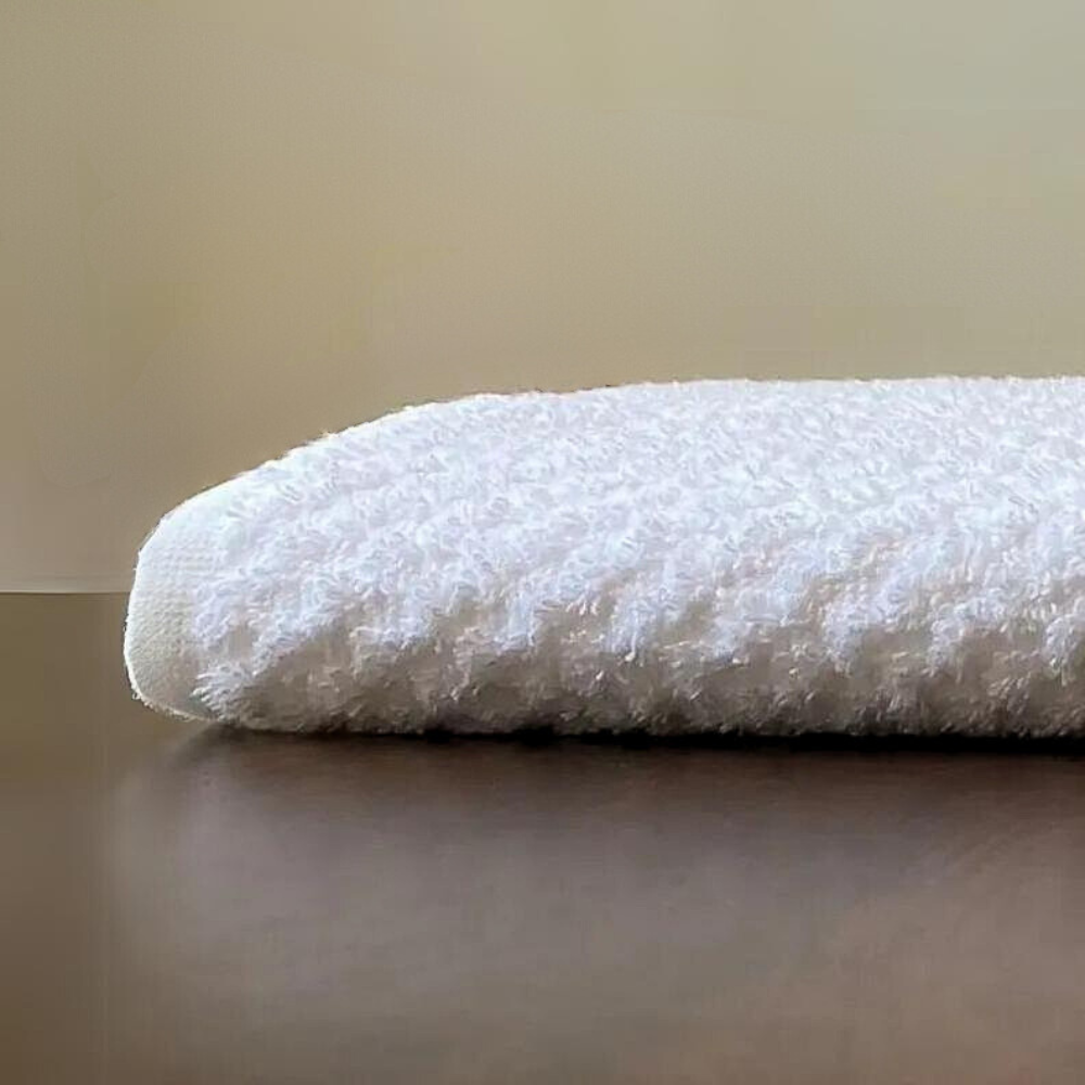 Luxury Bath Towel Close View Folded