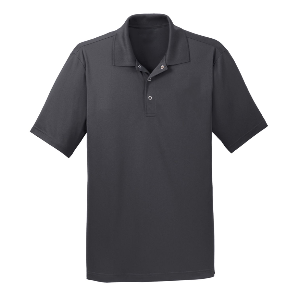 Charcoal Grey Male Polo w/ Optional Embroidered Logo