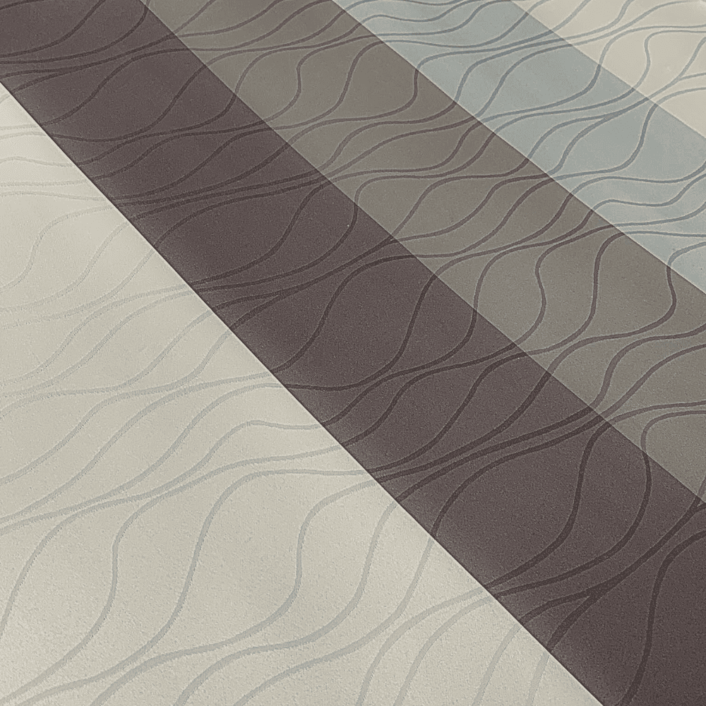 Blue Grey Striped Decorative Top Sheet - Closer View