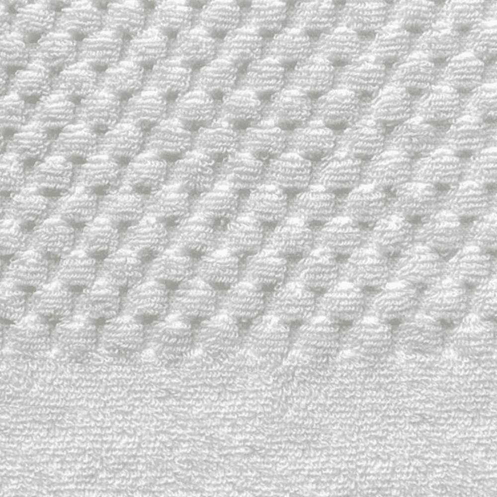 White towels with jacquard weave -Luxury Bath Towel - Texture View