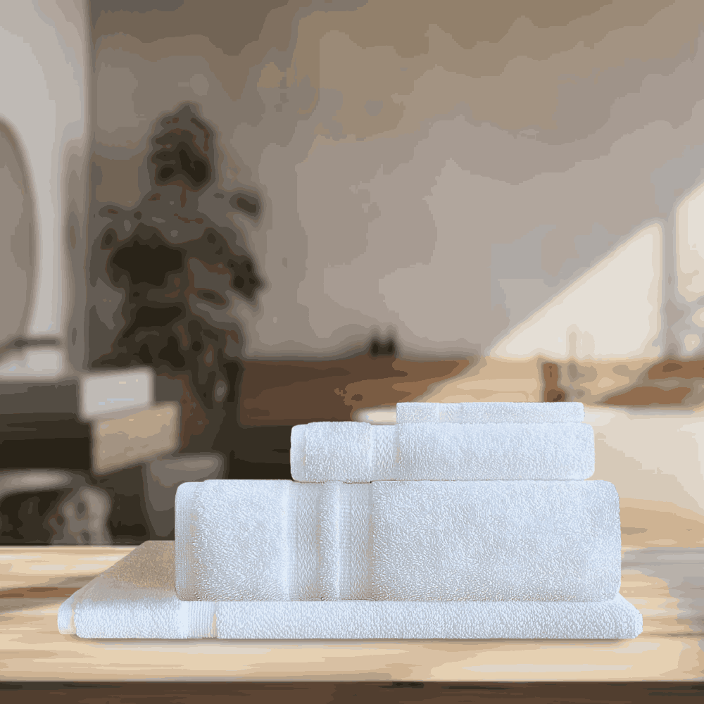 Designed for hospitality professionals, these towels provide a balance of durability and luxury, available in quantities suitable for all business needs Bath Towel (1pcs﻿), Hand Towel (1pcs), Wash Cloth (1pcs), Bath Mat (1pcs)