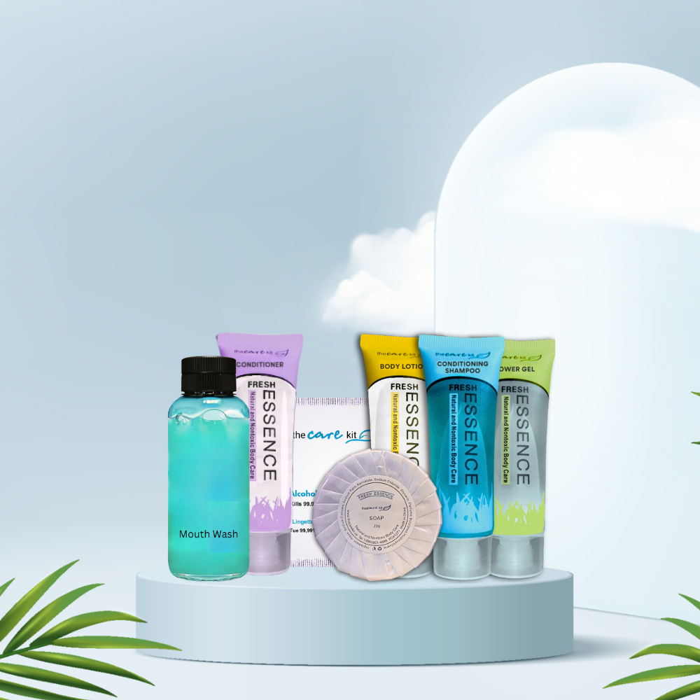 The Care Kit - Fresh Essence - 7 Pc Travel Pack (different background)