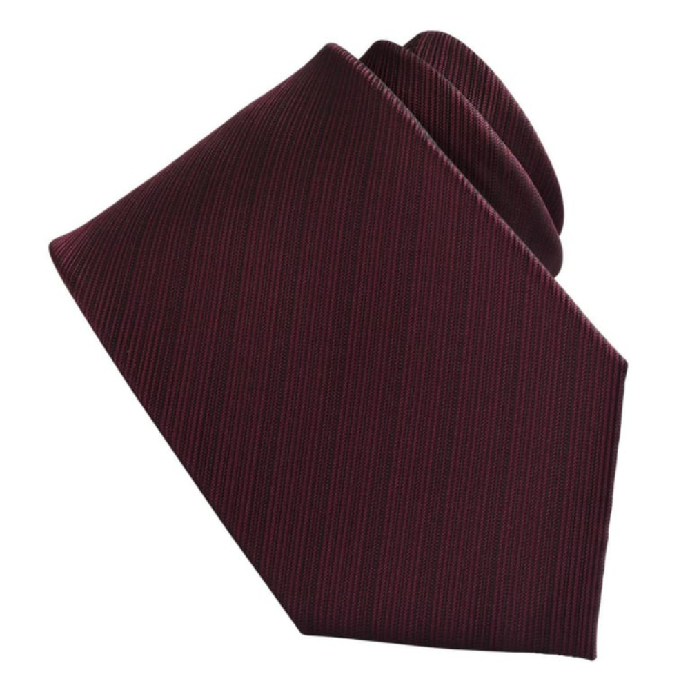 Burgundy Striped Tie | HYC Design & Hotel Supply