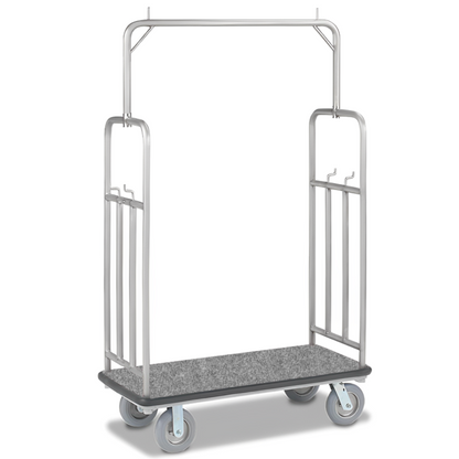 Hotel & Condo Bellman Luggage Cart Stainless Steel Trolley