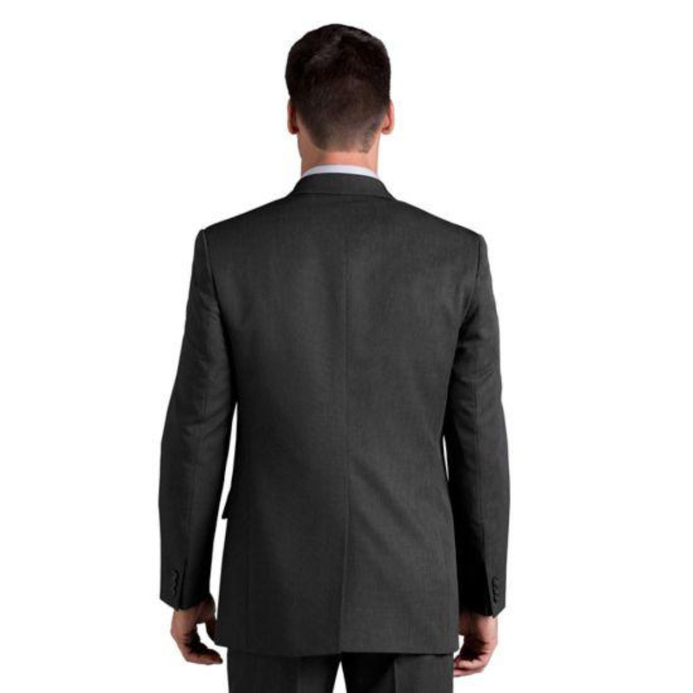 Fully Lined Charcoal Grey Blazer - Back Look