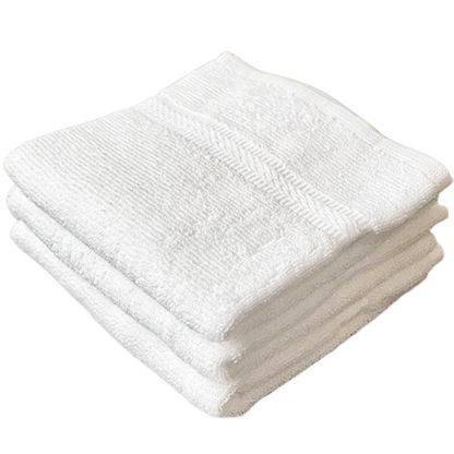 Hotel-quality white cotton hand towels  - Premium Hand Towel - closer view