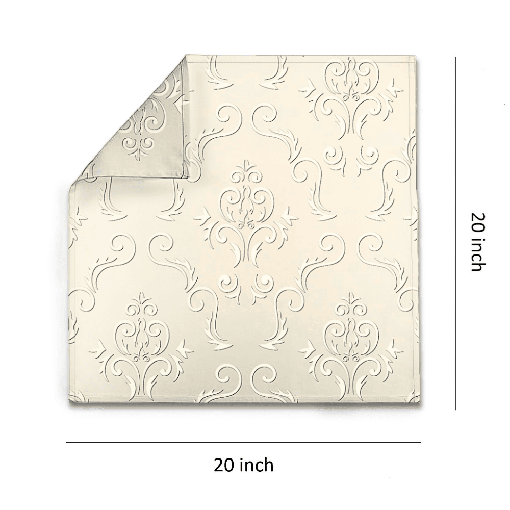 Napkins (20x20") / Ivory - Victorian Jacquard.