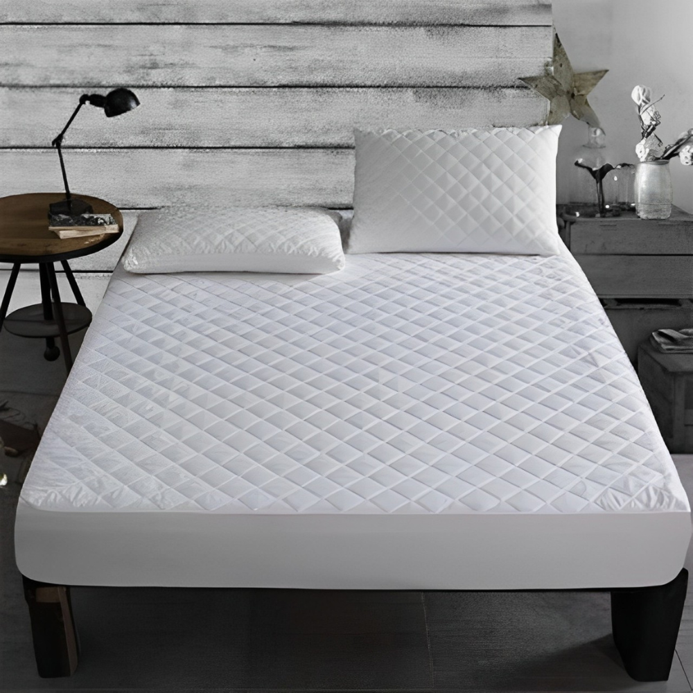 Quilted Fitted Waterproof Mattress Pad - Breathable Noiseless Mattress Protector - Premium Mattress Pads from HYC Design - Just $34.99! Shop now at HYC Design & Hotel Supply