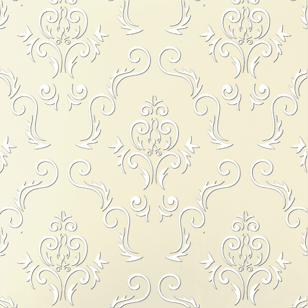 Ivory Jaquard pattern.