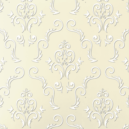 Ivory Jaquard pattern.