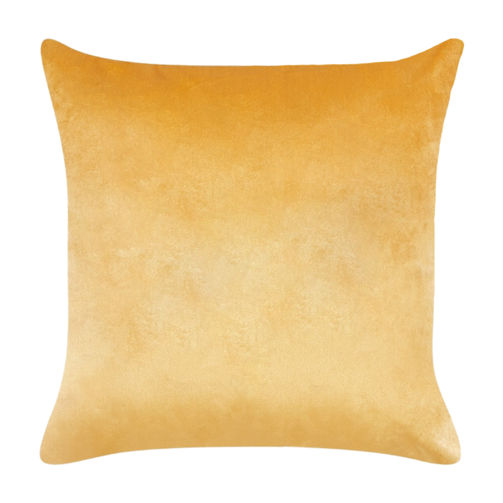 Light Yellow Orange Cushion with white background