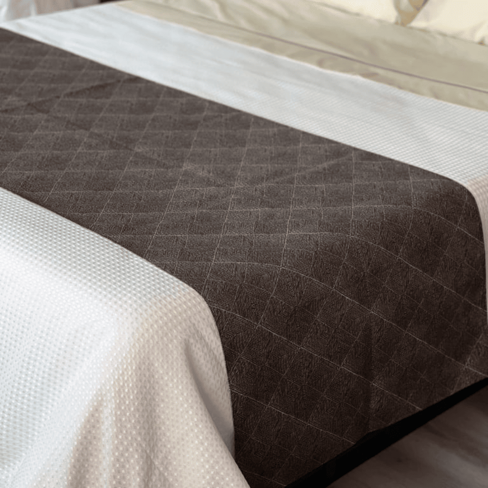 Avant Garde Ridges bed scarf Eco-friendly standard decorative bed scarf bed runner with anti-bacterial properties and premium design, crafted for luxurious 5-star hotels