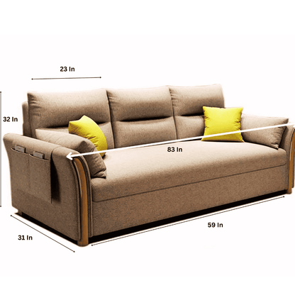 Modern Convertible Folding Sofa Bed with Storage- Sizes