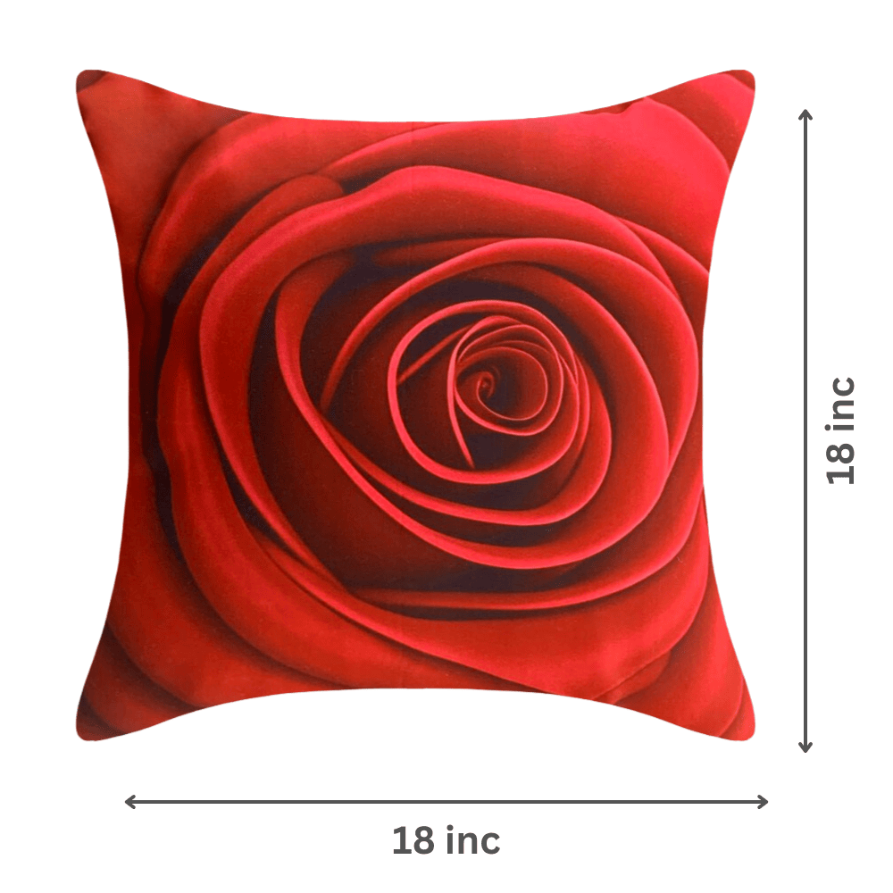 Hotel-Quality Rose Pillow Cover