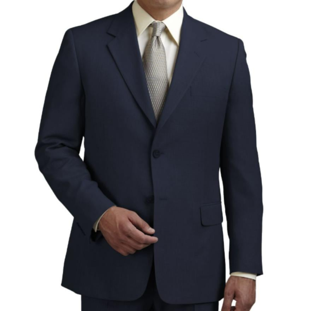 Fully Lined Navy Blazer w/ Left Chest Pocket