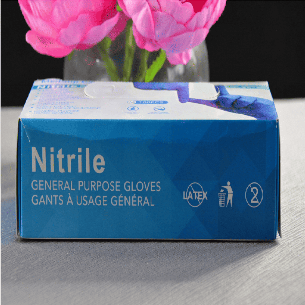 Disposable Nitrile Gloves - Powder & Latex Free (4ml Medical Grade)-Disposable Gloves- closer view