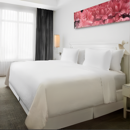 Custom Design Bed Skirts (5 Open-Pleat Design) - Premium Bedskirts from HYC Design - Luxury queen-size bed skirt with bed bug-proof design and hypoallergenic materials, perfect for eco-conscious hotel chain accommodations