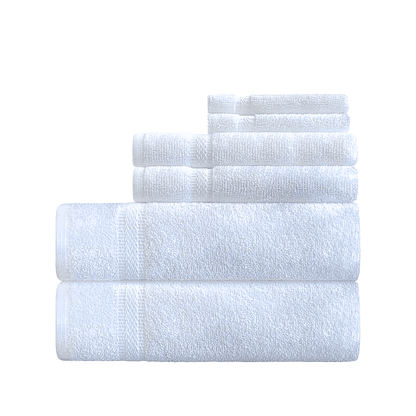 
Luxurious wholesale hotel towels are designed with elegance, perfect for Airbnb hosts looking to upgrade their washroom essentials with style and durability - Bath Towel (2﻿pcs), Hand Towel (2pcs), Wash Cloth (2pcs)