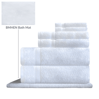 Hotel Towel Sets at Wholesale Price - Premium-quality hotel towels available in various quantities, tailored to meet the needs of hotels, Airbnbs, and vacation rentals seeking long-lasting and quick-dry solutions - Bath Towel (2﻿pcs), Hand Towel (2pcs), Wash Cloth (2pcs)