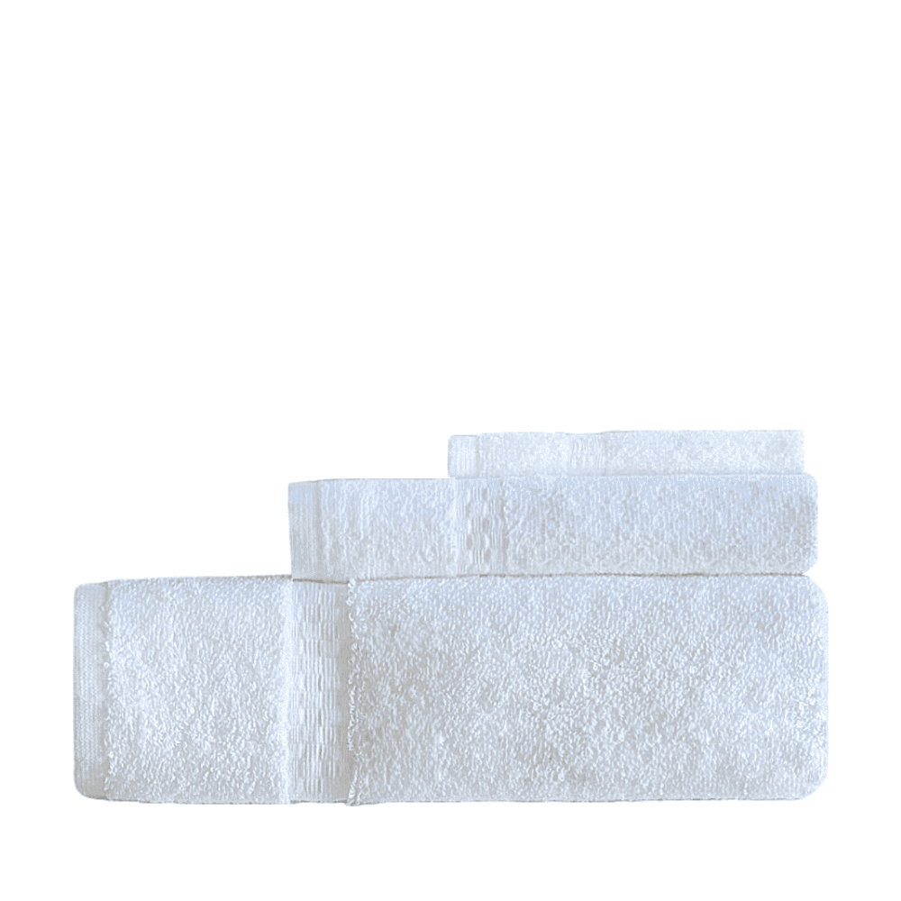 3 towels in a white background