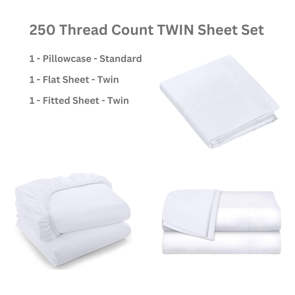 250 Thread Count Sheet Set - TWIN