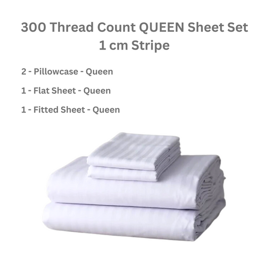 Premium & Luxury 300 Thread Count Sheet Sets (Multiple Sizes)