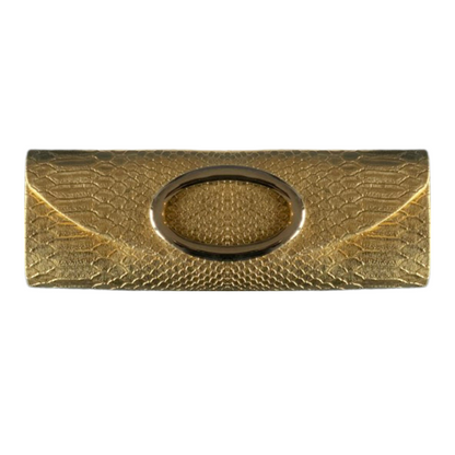 Snake Skin Faux Gold Clutch