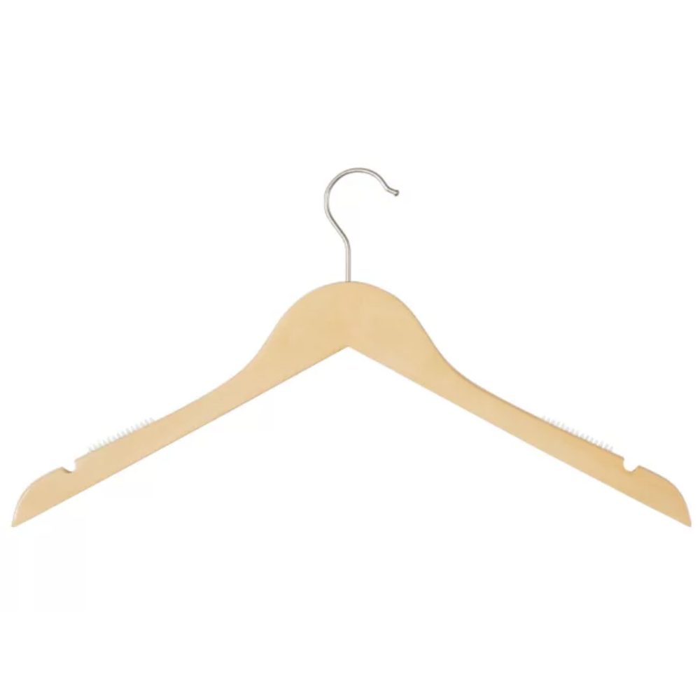 Solid Natural Wood Hangers - with hook