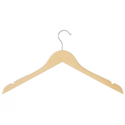 Solid Natural Wood Hangers - with hook