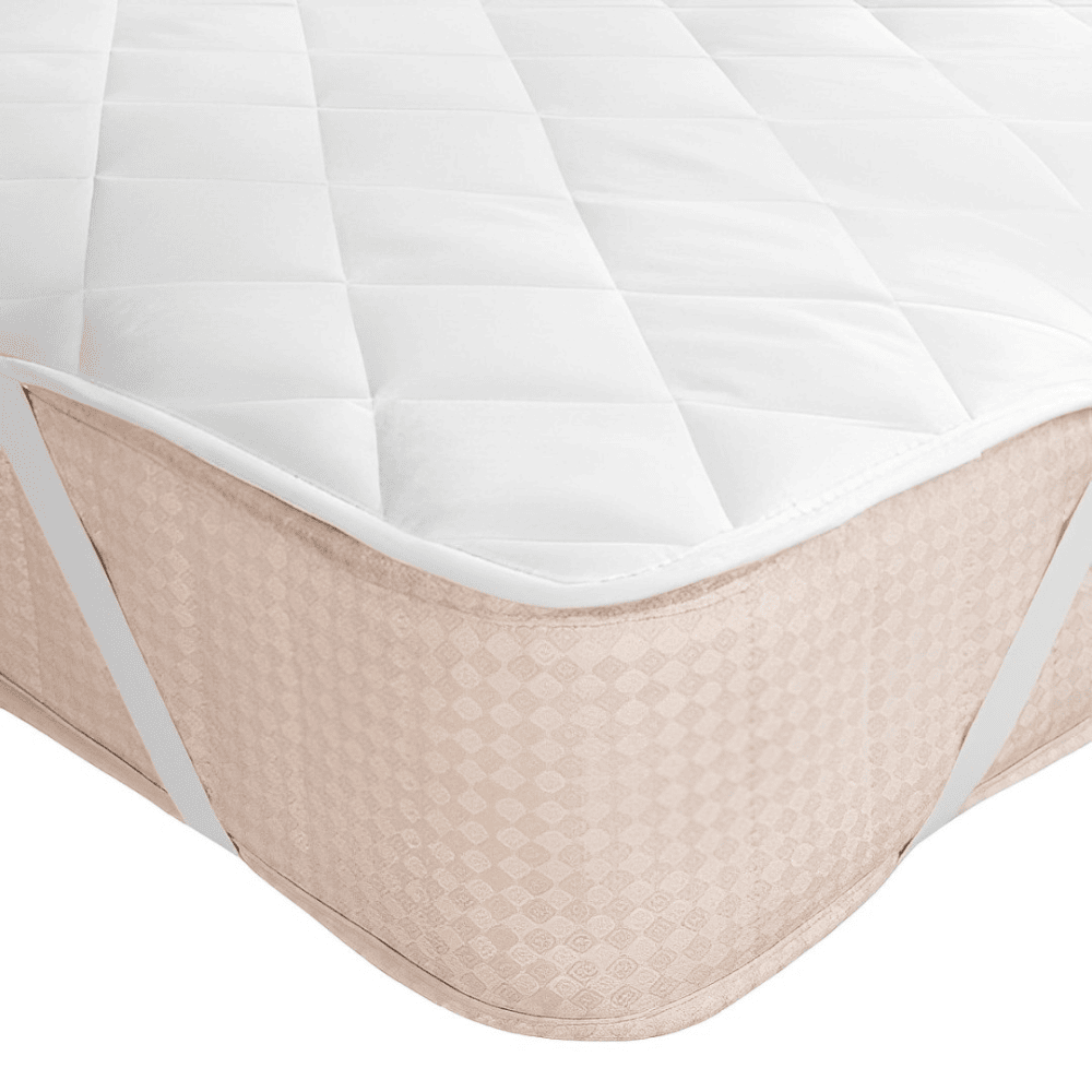 Ultrasonic Quilted Mattress Pad (with Anchor Bands)-Mattress Pads Affordable queen-size mattress protector with lightweight and bed bug-proof design, ideal for eco-conscious dorm room bedding