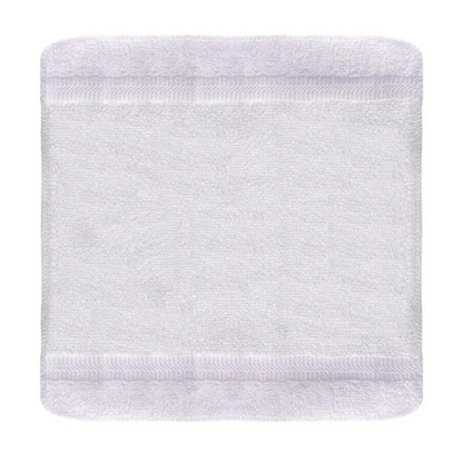 Wholesale white towels with borders -White Spa/Hotel Washcloth