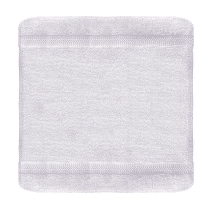 Wholesale white towels with borders -White Spa/Hotel Washcloth