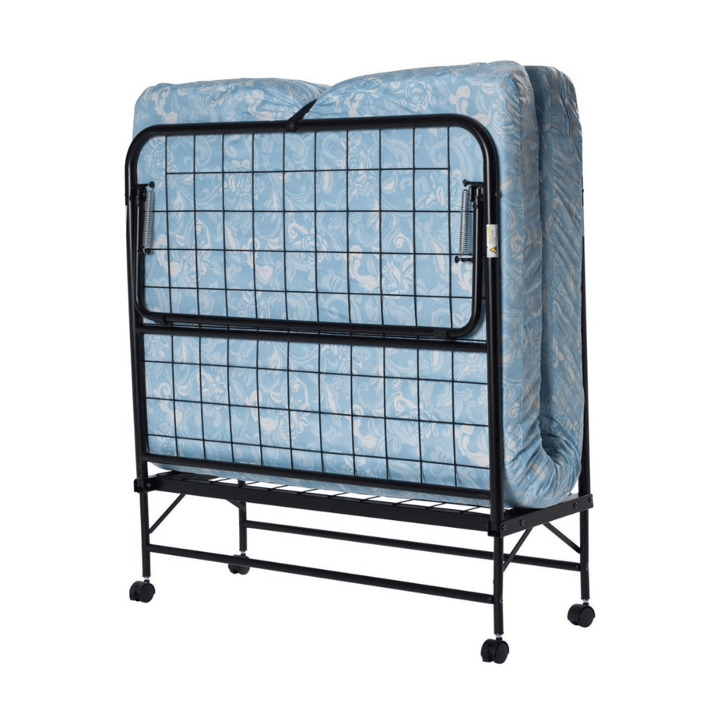 Closed Folding Roll Away Guest Bed with 5" Mattress