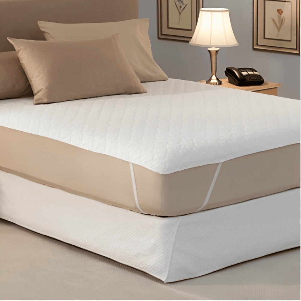 Ultrasonic Quilted Mattress Pad Luxury standard mattress protector with essential waterproof features and anti-allergy properties, crafted for high-end hotel accommodations