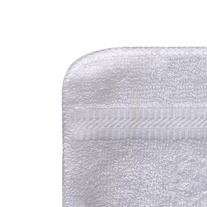 Hotel white cotton towels - HH Series - Washcloth- texture