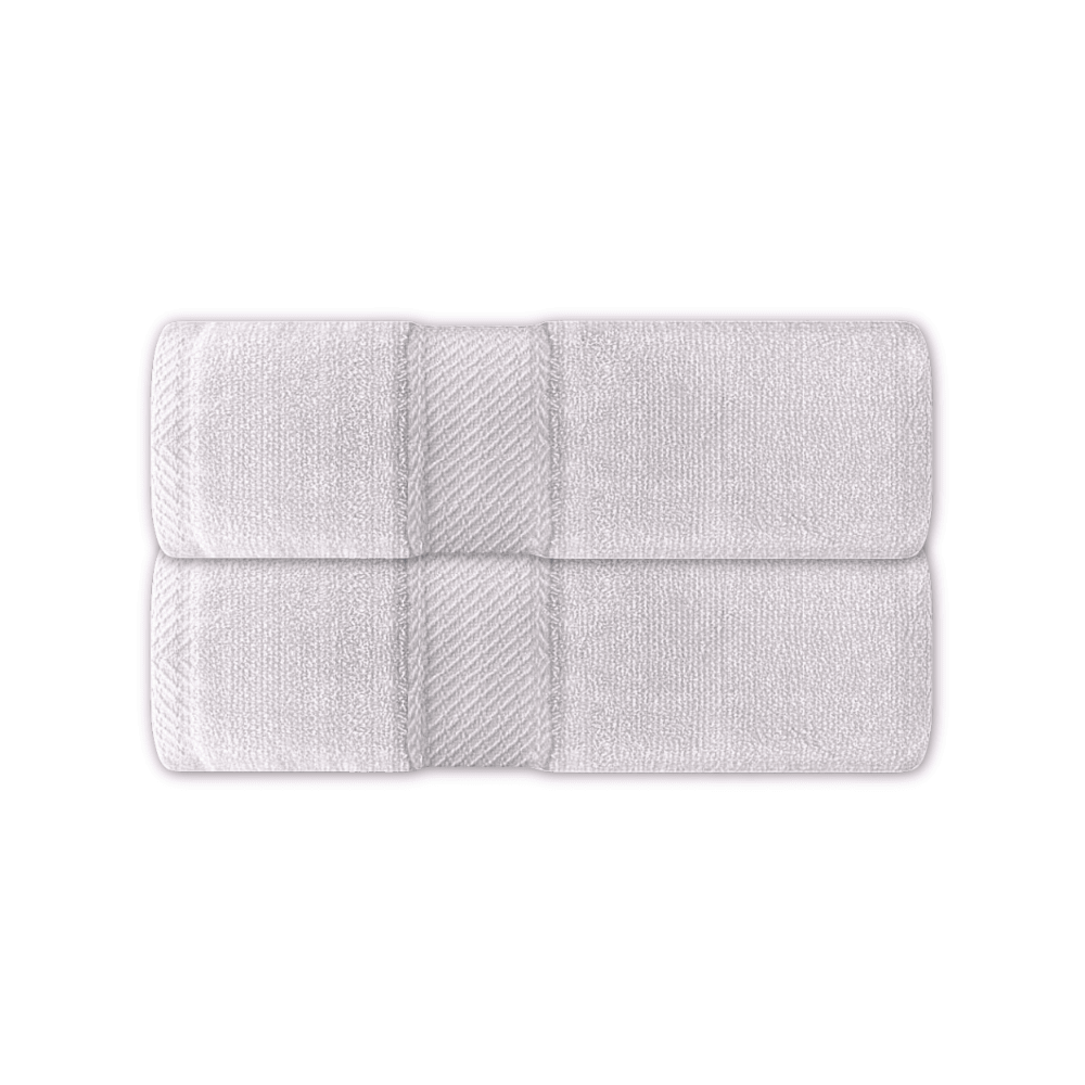 Wholesale white cotton towels with border design H1 Series - Premium Bath Towels 