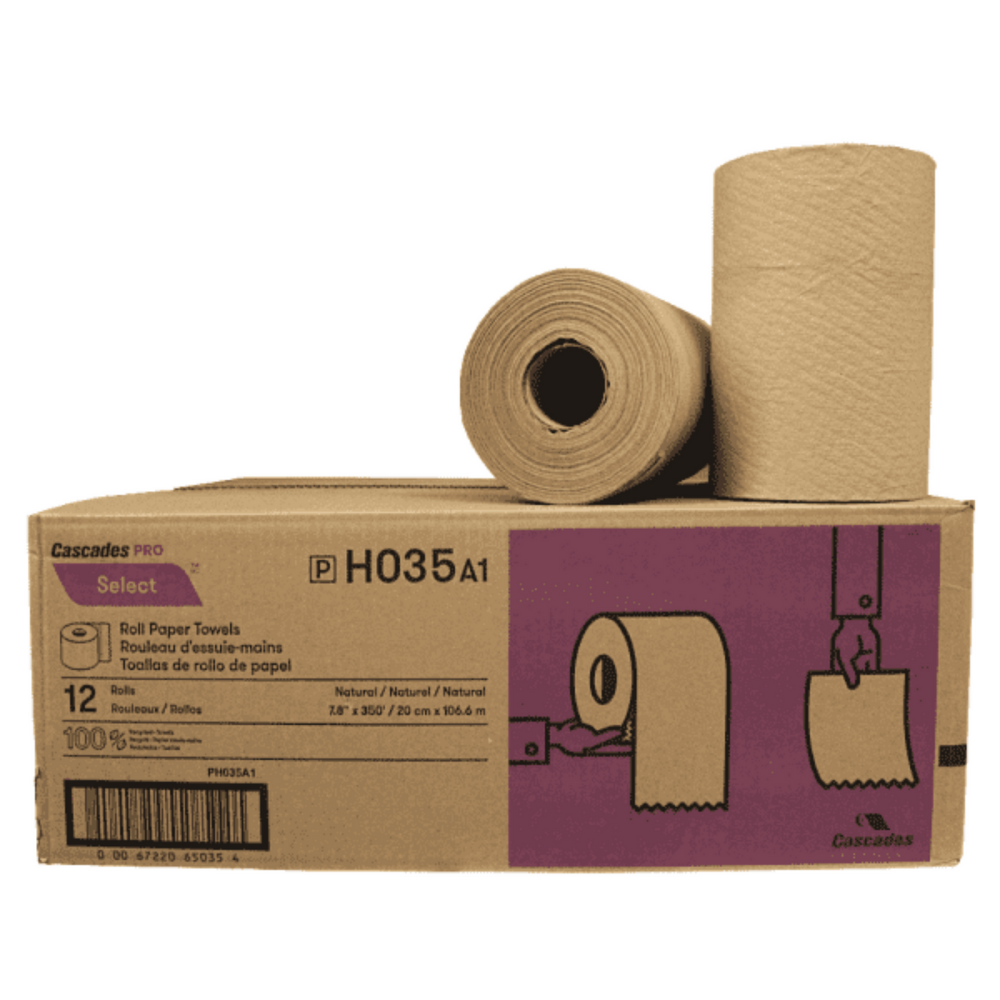 Cascades Pro Kraft Hand Towel Rolls 