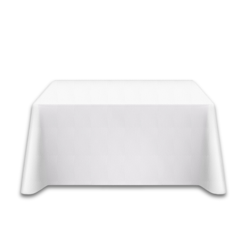 Rectangle Tablecloth (6ft), White / Spun Polyester