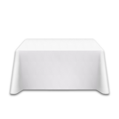 Rectangle Tablecloth (6ft), White / Spun Polyester