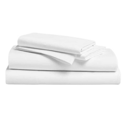 basic flat bed sheet - white