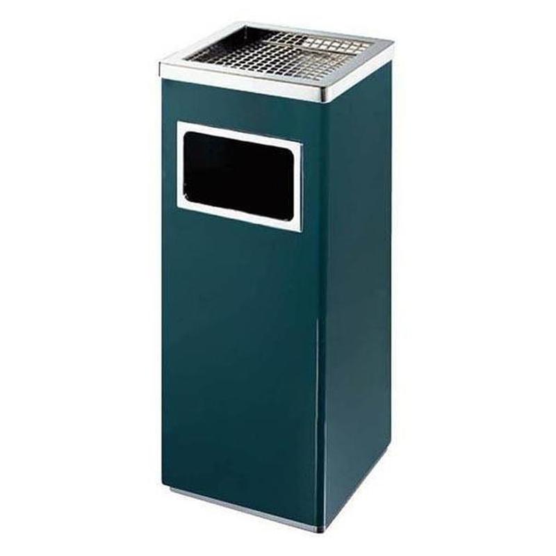 Stainless Steel Garbage/Litter Bins With Ash Tray - Premium Trash Cans & Wastebaskets from HYC Design - Just $63.99! Shop now at HYC Design & Hotel Supply