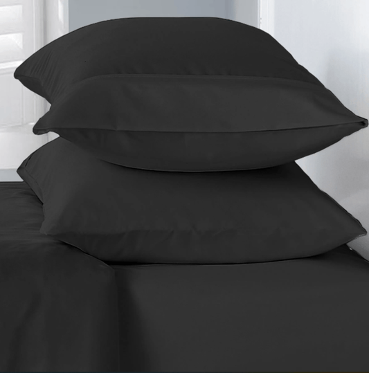 Basic Collection Microfiber Pillowcase - Black